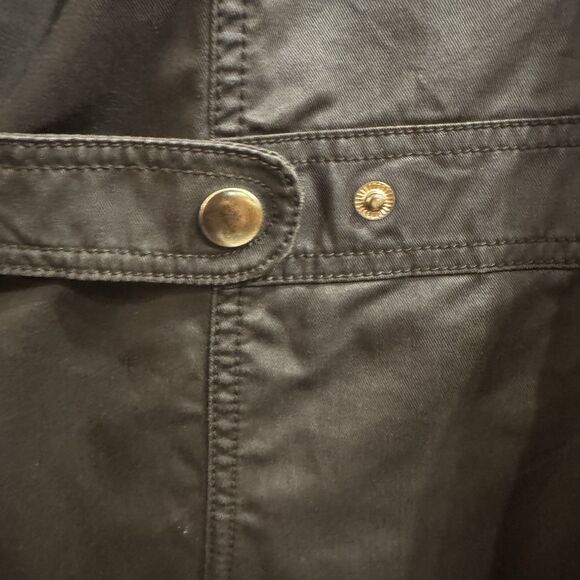 J. Crew Women’s Downtown Field Waxed Cotton Green Utility Jacket Small - Picture 11 of 16